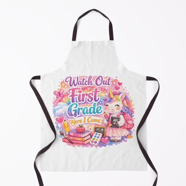 Item preview, Watch Out First Grade Here I Come Kawaii Watercolor Unicorn Pastel Girls Back to School Gift designed and sold by Artycom.