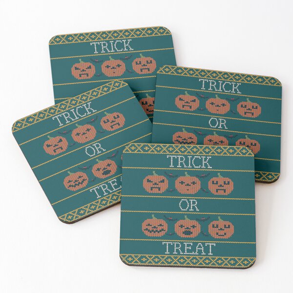 Item preview, Trick or Treat Halloween Pumpkin Ugly Sweater designed and sold by Volt Junkies.