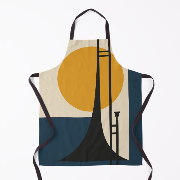 Item preview, Minimalist Trombone Silhouette | Mid-Century Modern Music Print | Bauhaus Brass Instrument Art | Abstract Jazz Print designed and sold by Studio pod Burom.