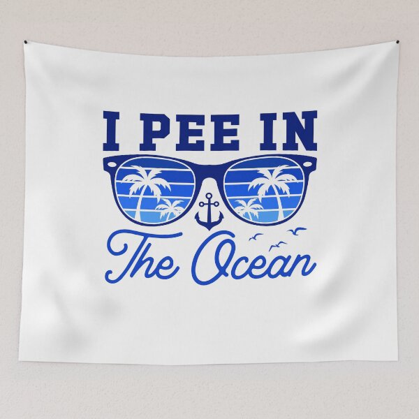 Item preview, I Pee in The Ocean Funny Swimming Humor designed and sold by gunaone-design.