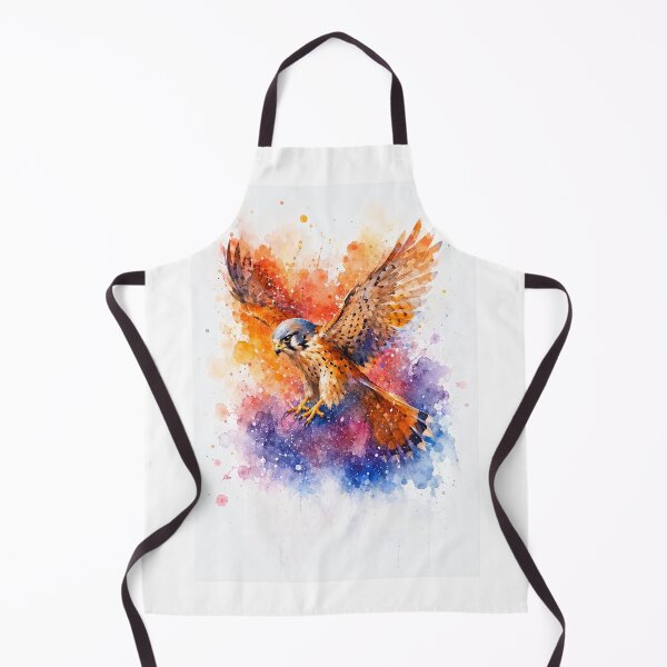 Item preview, Kestrel on Colourful Watercolour Background designed and sold by CursedTeaDesigns.