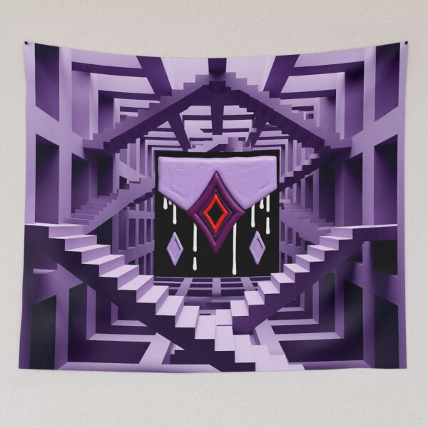 Item preview, geometric flow quartet 1.4 colorful geometric abstract design designed and sold by SmashingDeals.