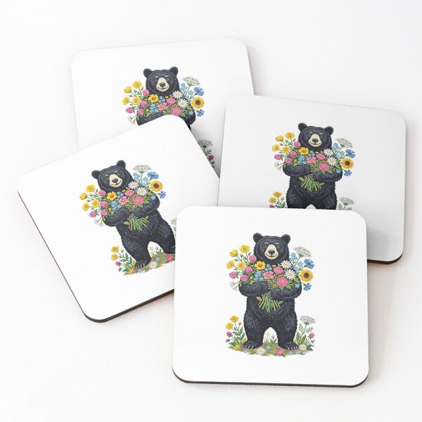 Item preview, Wildflower Black Bear designed and sold by TeeARTHY.