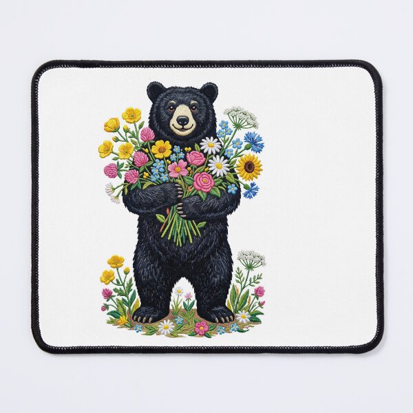 Item preview, Wildflower Black Bear designed and sold by TeeARTHY.