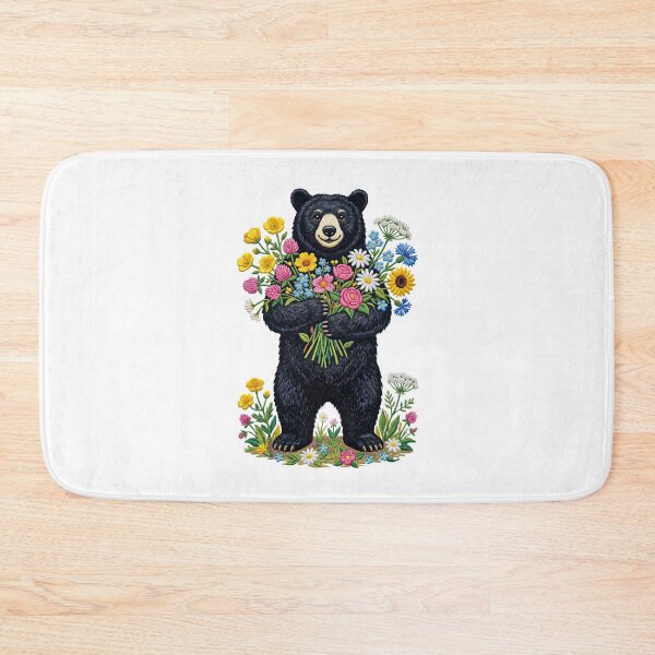 Item preview, Wildflower Black Bear designed and sold by TeeARTHY.