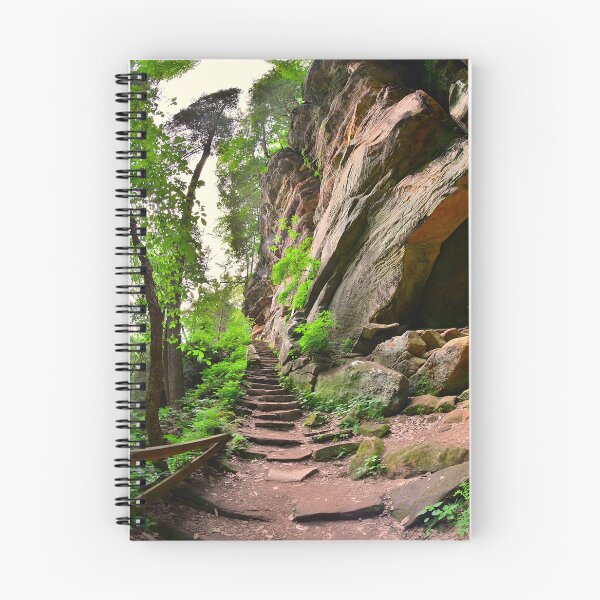 Item preview, Stone Steps At Rock House Hocking Hills State Park designed and sold by LisaWootenPhoto.