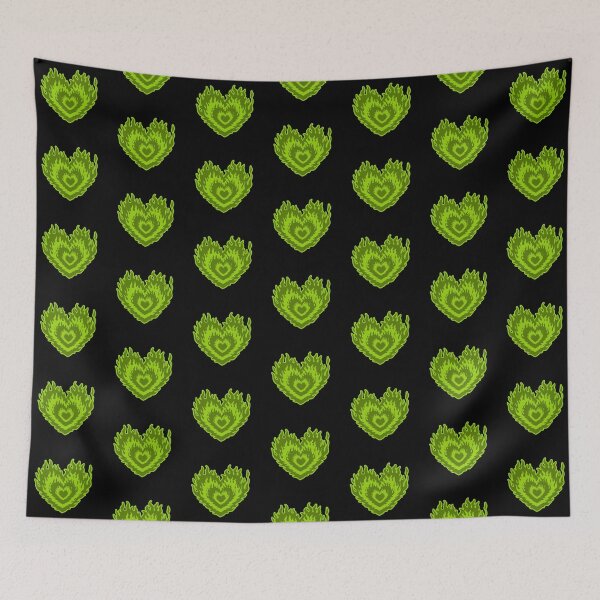 Item preview, Layered Aesthetic Green Burning Hearts designed and sold by CamilasPrints.