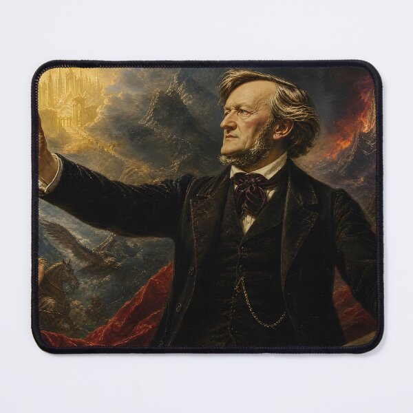 Item preview, Opera Titan: Richard Wagner Vintage Oil Painting - Mythical Grandeur designed and sold by DoReMiStudio.