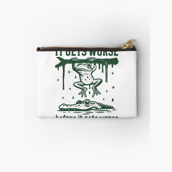 Item preview, It Gets Worse Before It Gets Worse - Dark Humor Frog Sarcasm designed and sold by gunaone-design.