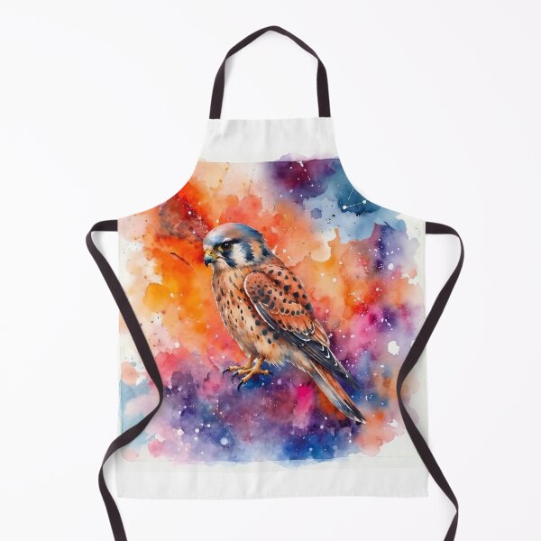 Item preview, Kestrel on Colourful Watercolour Background designed and sold by CursedTeaDesigns.