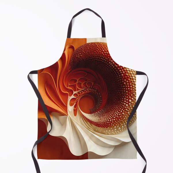 Item preview, Abstract Spiral Design in Copper and White designed and sold by Vicky Brago-Mitchell®.