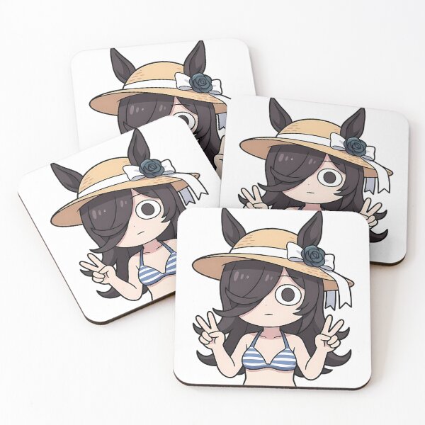 Item preview, Rice Shower Uma Musume Summer Hat Peace Pose designed and sold by earlobejerk.