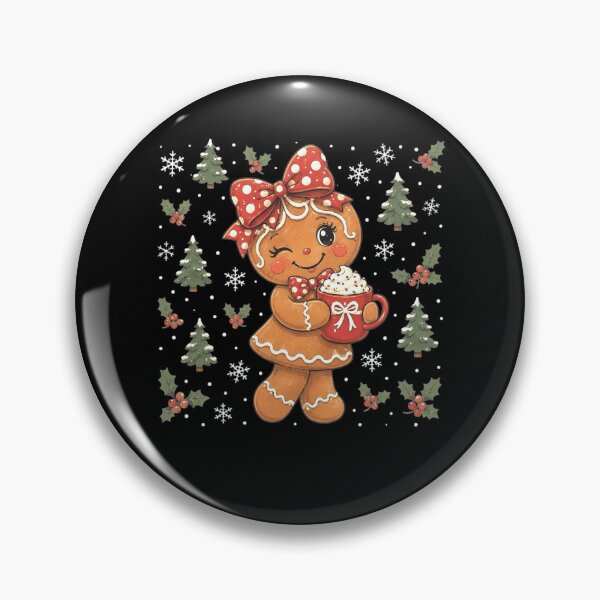 Item preview, Cute Gingerbread Christmas Snow Xmas Women Girls Kids  designed and sold by clothesy7.