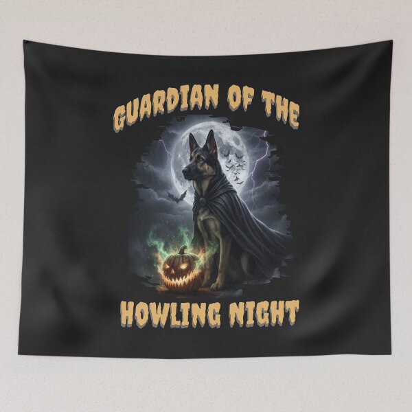 Item preview, Guardian of the Howling Night, German Shepherd Design designed and sold by PawPlanetPro.