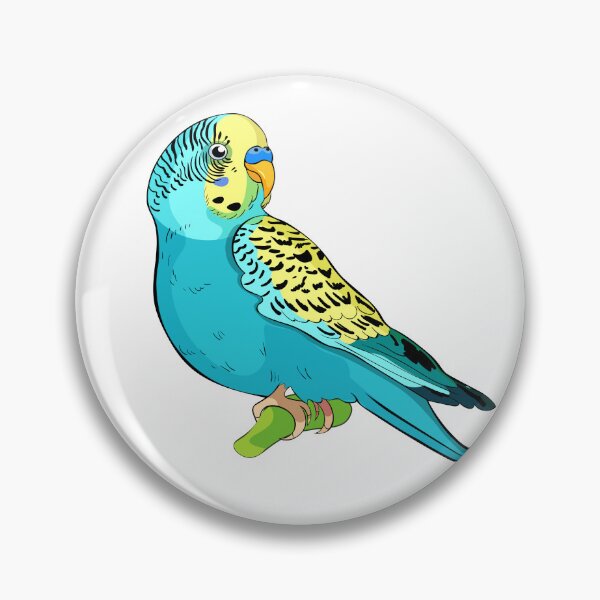 Item preview, Cute  Budgie Parakeet Bird Illustration designed and sold by OrPolly.