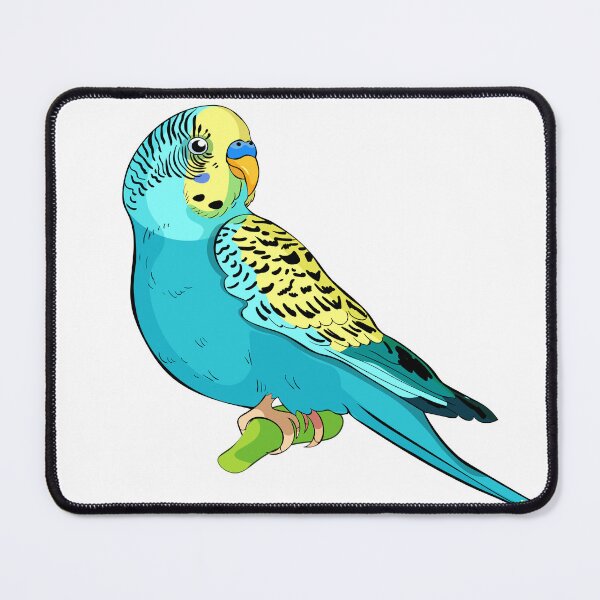 Item preview, Cute Budgie Parakeet Bird Illustration designed and sold by OrPolly.