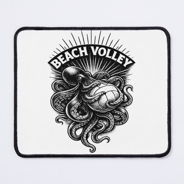 Item preview, Beach Volley Octopus Vintage Volleyball Player Design designed and sold by LiftyGifts.