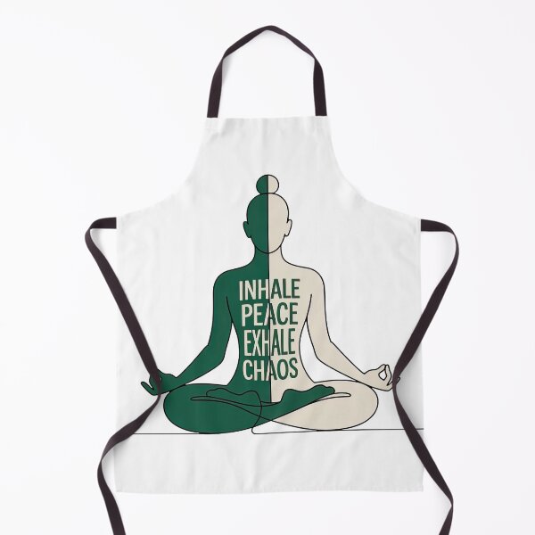 Item preview, Inhale Peace Exhale Chaos Split Silhouette Figure for Calm Mind designed and sold by 108stillness.
