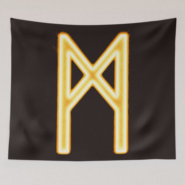 Item preview, Mannaz Rune Meaning – Humanity, Self-Awareness & Wisdom | Elder Futhark Design designed and sold by TheSymbolicBlend.