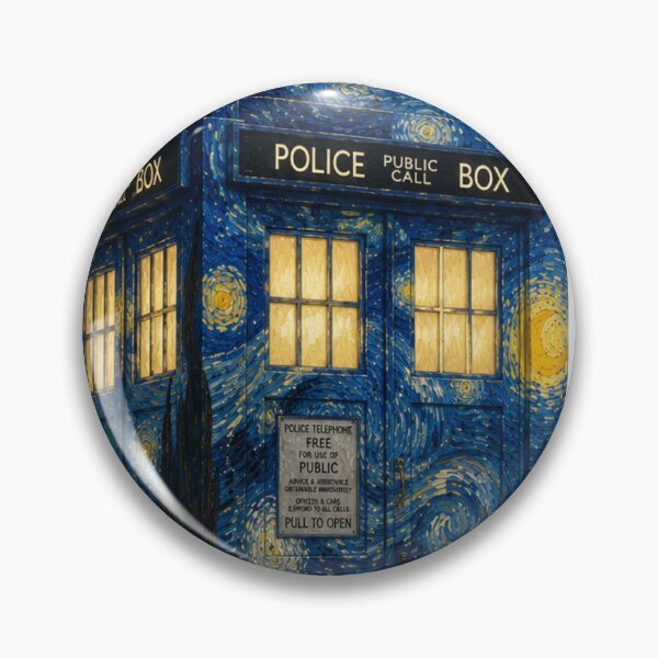 Item preview, starry tardis designed and sold by F1pinkculture.