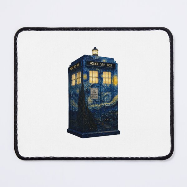 Item preview, starry tardis designed and sold by F1pinkculture.