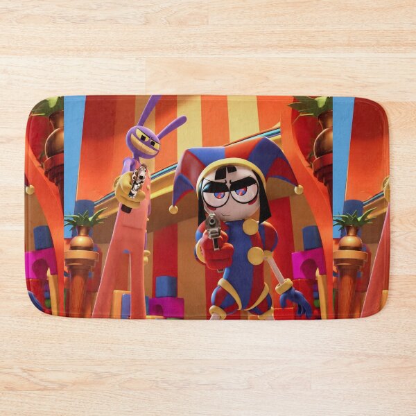 Item preview, Indie Circus Jester and Purple Rabbit Action - 3D Aesthetic Art designed and sold by Billy Morfo™.