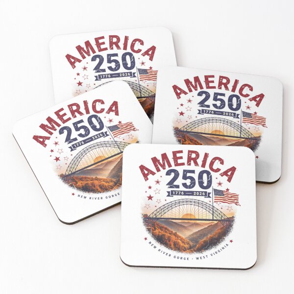 Item preview, America 250 New River Gorge West Virginia 1776-2026 Vintage USA Tee v3 designed and sold by DarylWelsh2024.