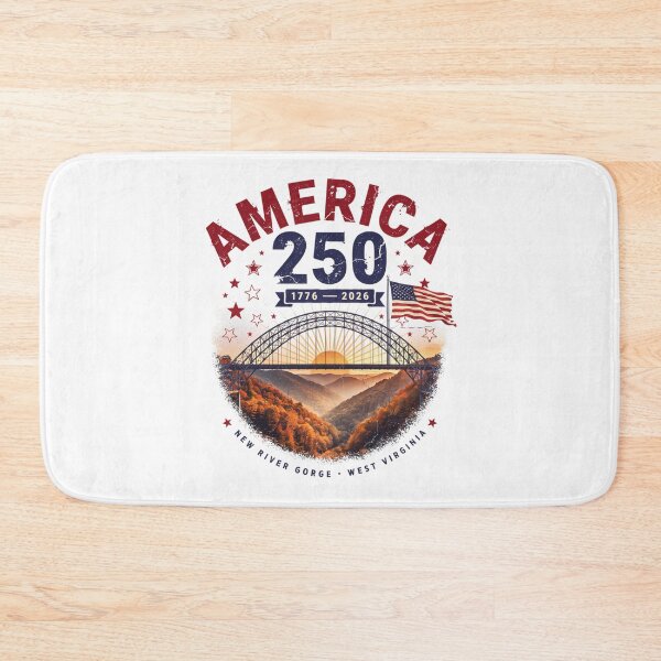 Item preview, America 250 New River Gorge West Virginia 1776-2026 Vintage USA Tee v3 designed and sold by DarylWelsh2024.
