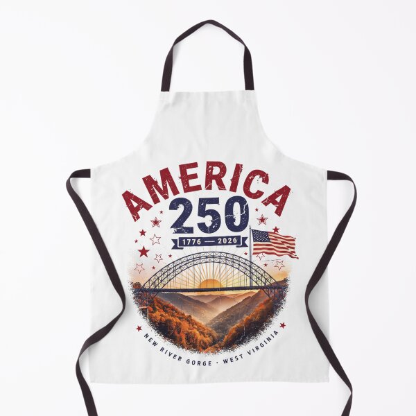 Item preview, America 250 New River Gorge West Virginia 1776-2026 Vintage USA Tee v3 designed and sold by DarylWelsh2024.