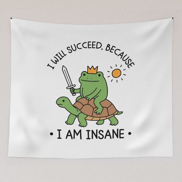 Item preview, I Will Succeed Because I Am Insane designed and sold by gunaone-design.