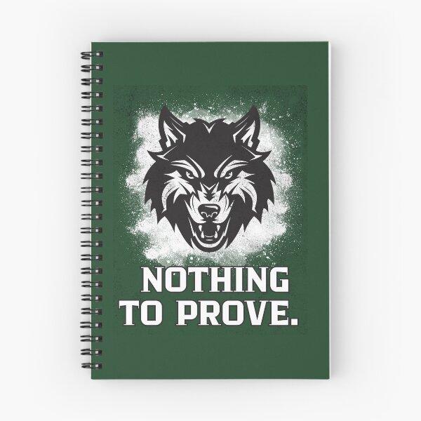 Item preview, Nothing to Prove Wolf designed and sold by AhmadAnnaPrints.