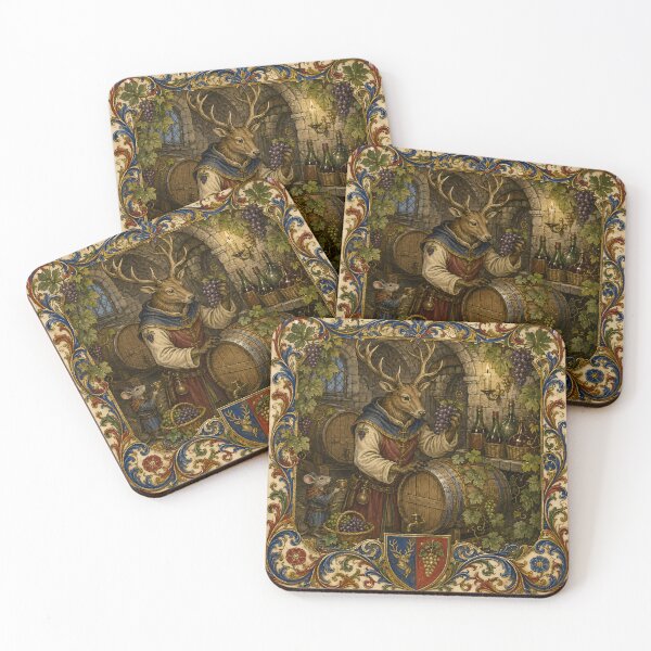 Item preview, The Stag Vintner’s Autumn Wine Cellar designed and sold by Drift Pattern Studio.