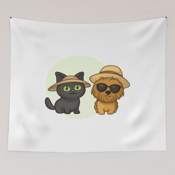 Item preview, Cat and Dog Friendship Forever Adorable Pets designed and sold by Charonde.