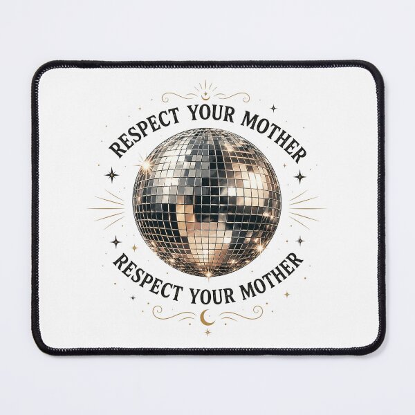 Item preview, Respect Your Mother, Disco Ball, Vintage Party, Retro Funny, Music Lover Gift, Festival designed and sold by Quiajia.