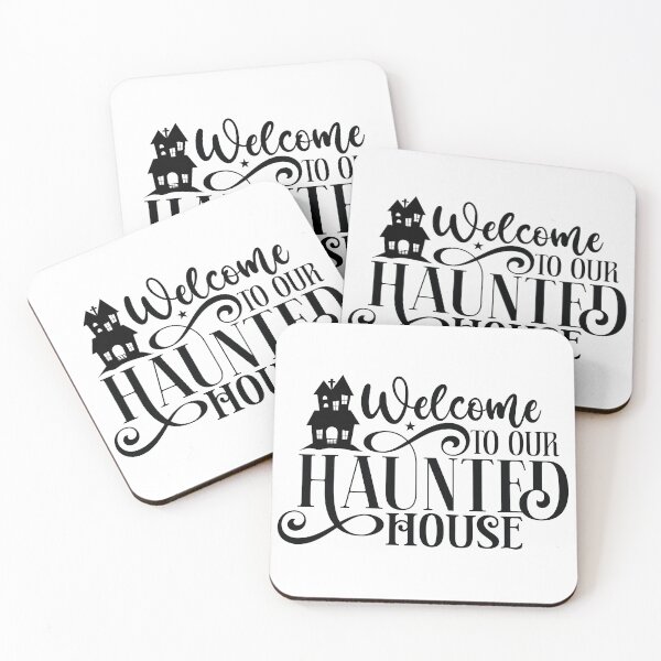 Item preview, Welcome To Our Haunted House - Autumn Halloween Vibes Quote designed and sold by FuzionRaptor.