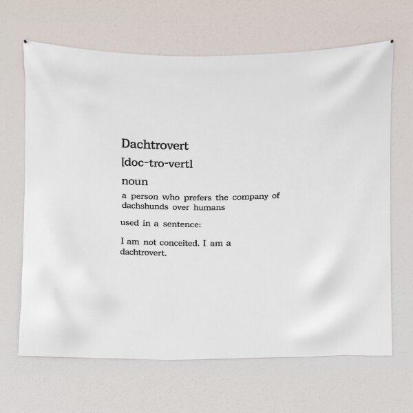Item preview, Dachtrovert Definition designed and sold by leilalongdogstudio01.