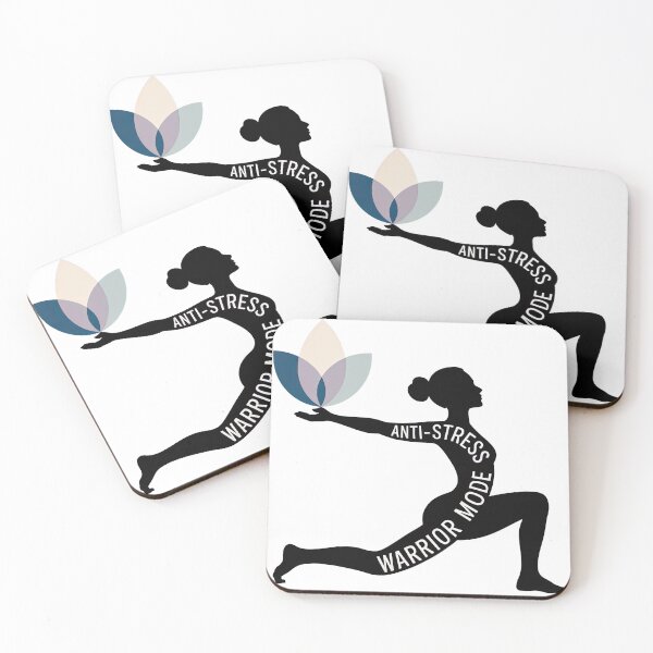 Item preview, ANTI-STRESS Warrior Mode Pose Silhouette for Meditation designed and sold by 108stillness.