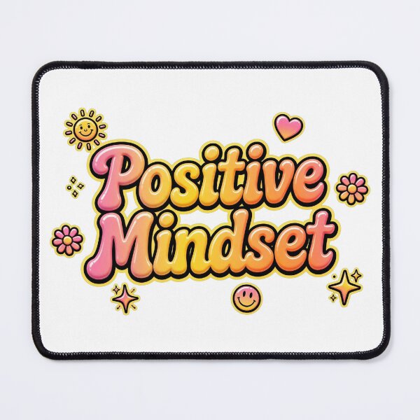 Item preview, Positive Mindset Pink Yellow Orange Sun Flower Retro Quote designed and sold by AuraVibesArts .