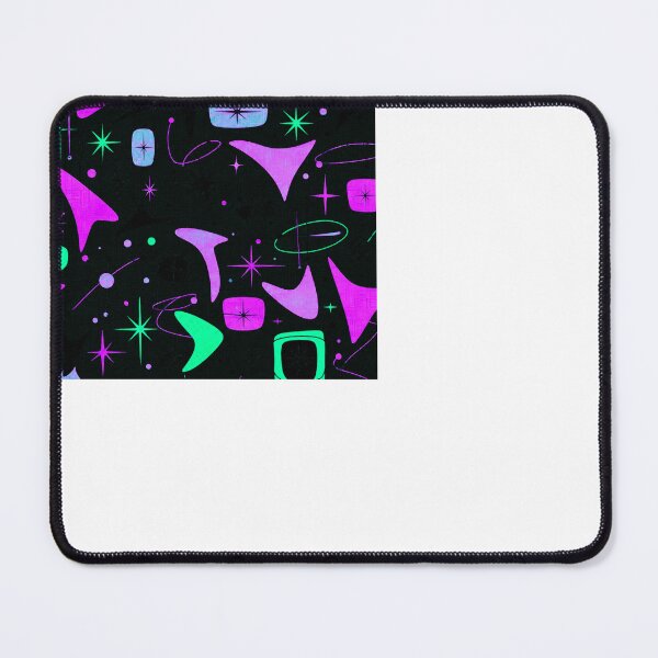 Item preview, Dark Neon Atomic Starburst Pattern - Cyberpunk 1950s Retro Futurism Design designed and sold by PureVintageLove.