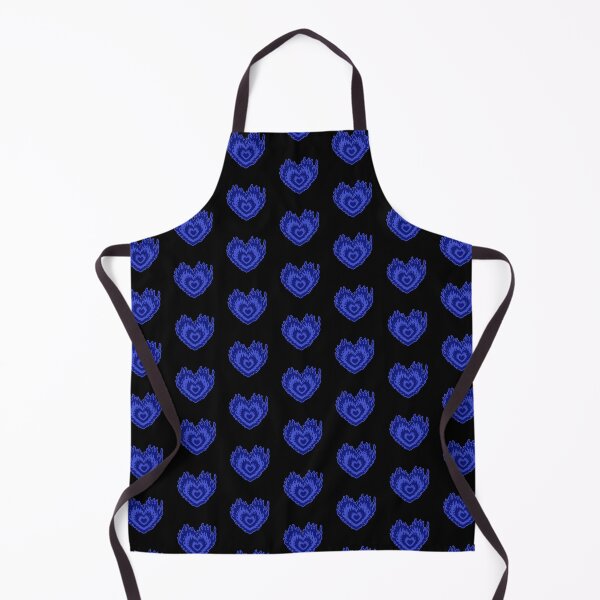 Item preview, Layered Aesthetic Dark Blue Burning Hearts designed and sold by CamilasPrints.