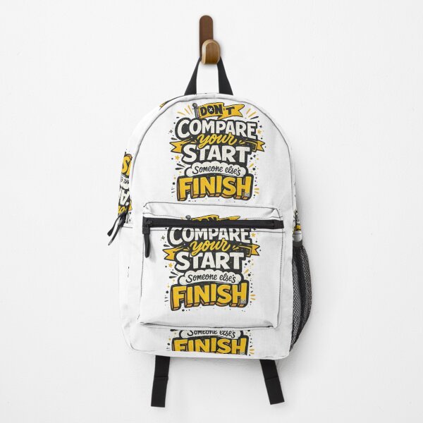 Item preview, Don't Compare Your Start To Someone Else's Finish Motivational Typography Graphic designed and sold by DesignArtist.ia.