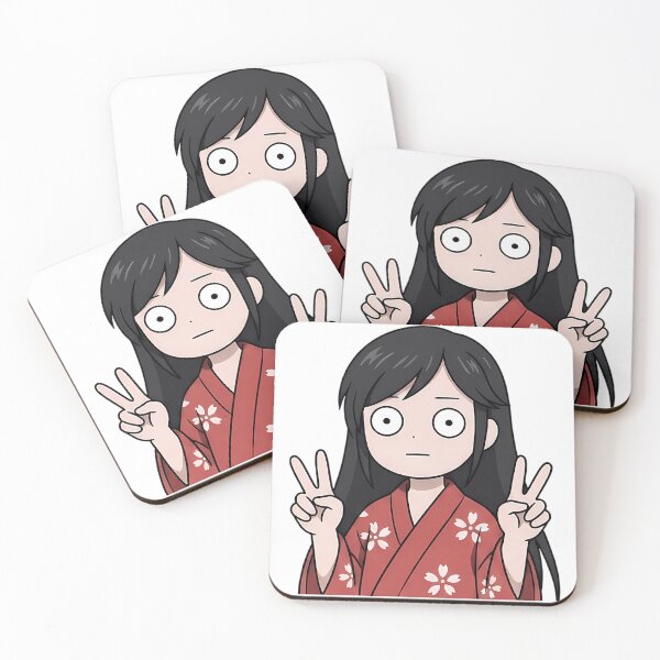 Item preview, Mio Dororo Floral Kimono Double Peace Waifu designed and sold by earlobejerk.