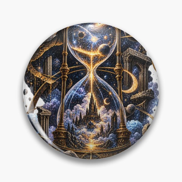 Item preview, Beyond Time | Cosmic Hourglass Surreal Fantasy T-Shirt designed and sold by Norique_7.