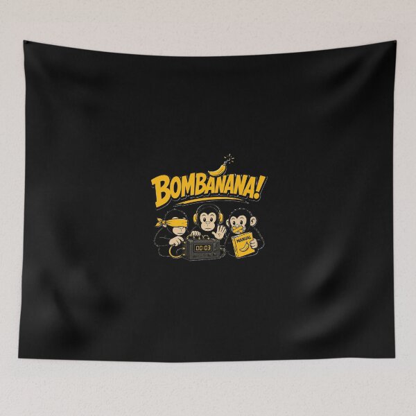 Item preview, Bombanana! Three Monkeys Co-op | Funny Gaming Mascot Design designed and sold by DogLord.