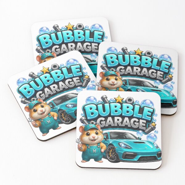 Item preview, Bubble Garage Kawaii Racing Graphic | Cute Mechanic Hamster PNG Sticker | Sports Car Streetwear Design designed and sold by Stylestickers55.
