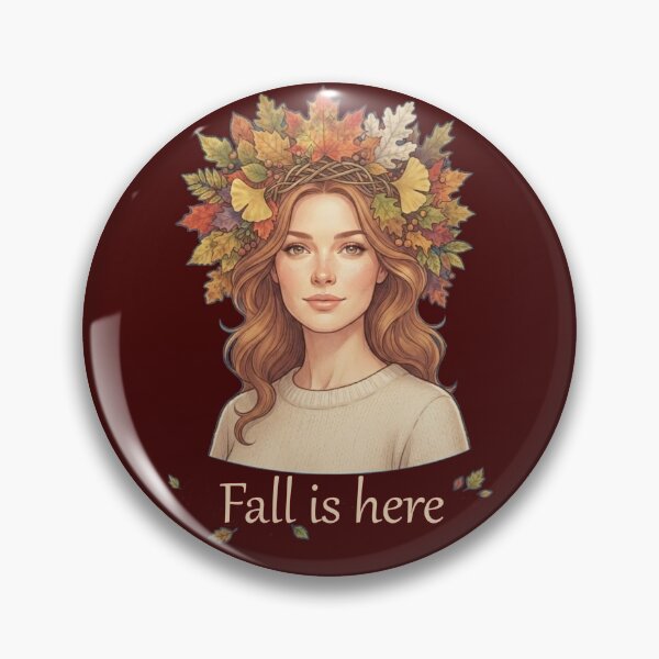 Item preview, Fall Is Here Autumn Aesthetic Girl Leaf Crown Sweater Weather Art designed and sold by Evelashop.