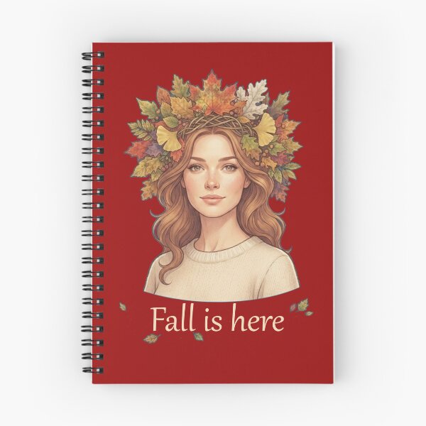 Item preview, Fall Is Here Autumn Aesthetic Girl Leaf Crown Sweater Weather Art designed and sold by Evelashop.