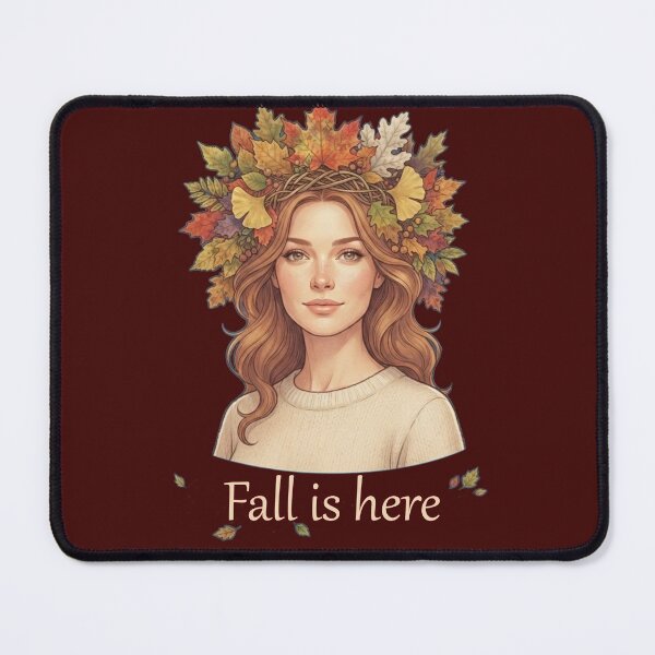 Item preview, Fall Is Here Autumn Aesthetic Girl Leaf Crown Sweater Weather Art designed and sold by Evelashop.