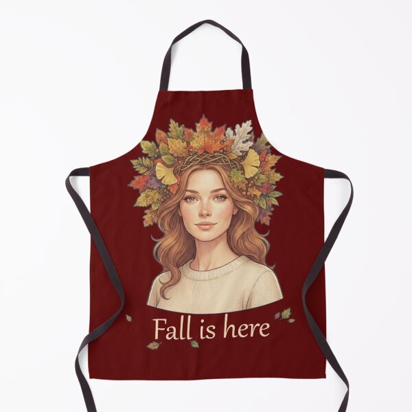 Item preview, Fall Is Here Autumn Aesthetic Girl Leaf Crown Sweater Weather Art designed and sold by Evelashop.
