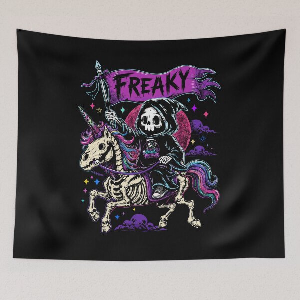 Item preview, Casual Afterlife Freak Flag Unicorn designed and sold by CasualAfterlife.